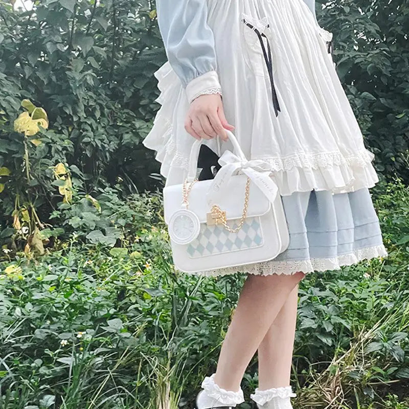 Square Ita Bolsos Mujer Transparent Tote Hand Bag Ladies Crossbady Sac Femme Multi-function Bags for Women New Original Bolso