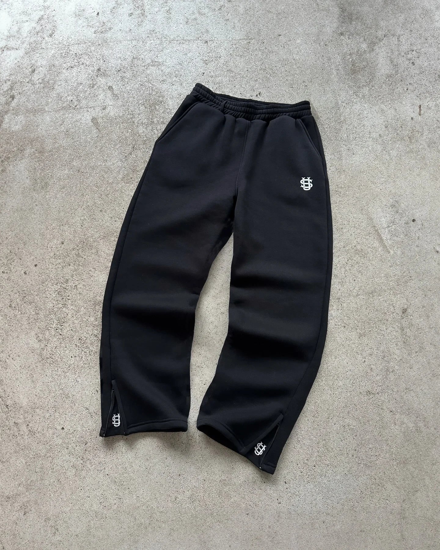 2025 American casual zipper hoodie sweatpants two-piece y2k clothing men's hip-hop embroidered oversized sweatpants casual pants