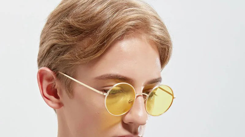 SHAUNA Super rond femmes lunettes de soleil marque concepteur mode hommes vert foncé lentille nuances UV400