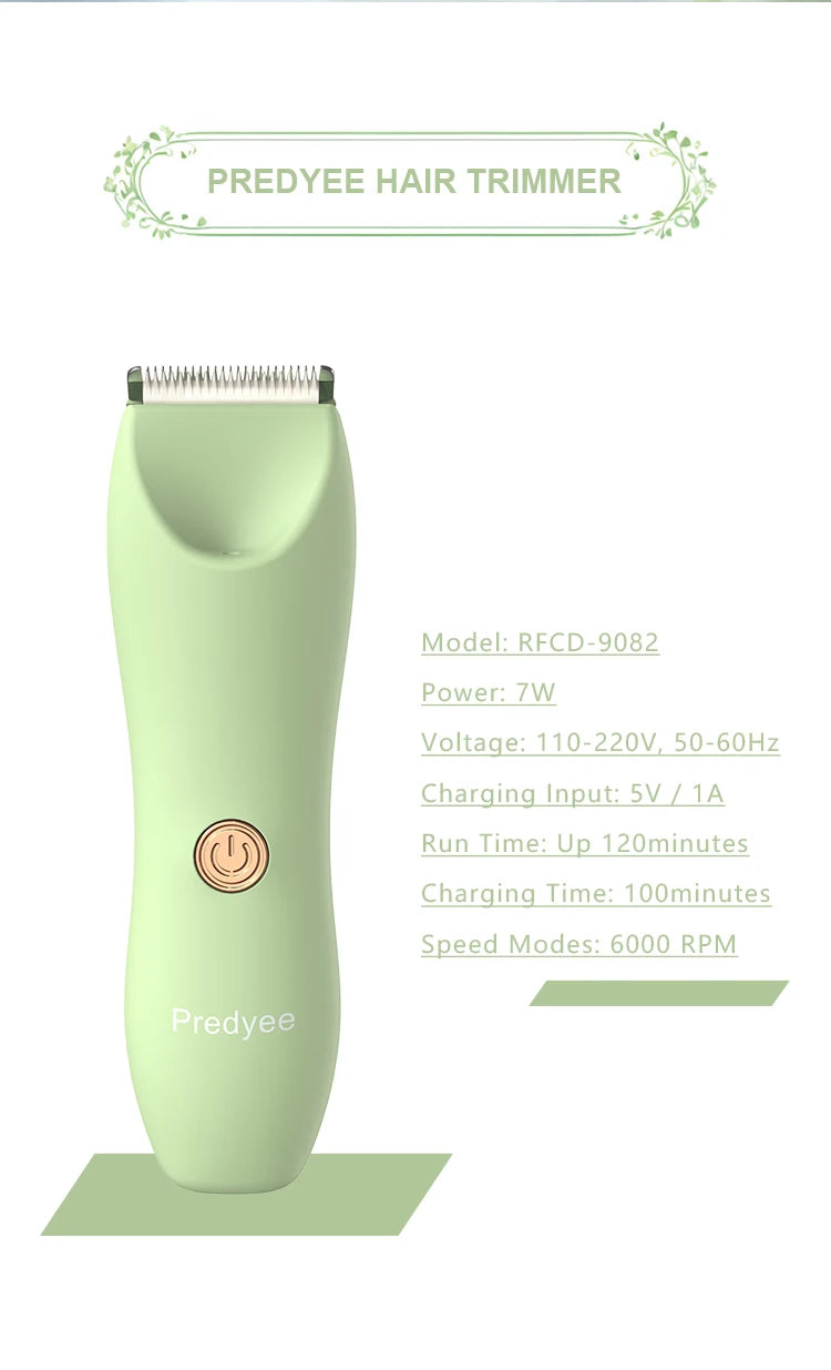 Manscape Groin & Body rubberized Hair Trimmer for Men & Women,Waterproof Electric Ball Trimmer, Replaceable Ceramic Blade