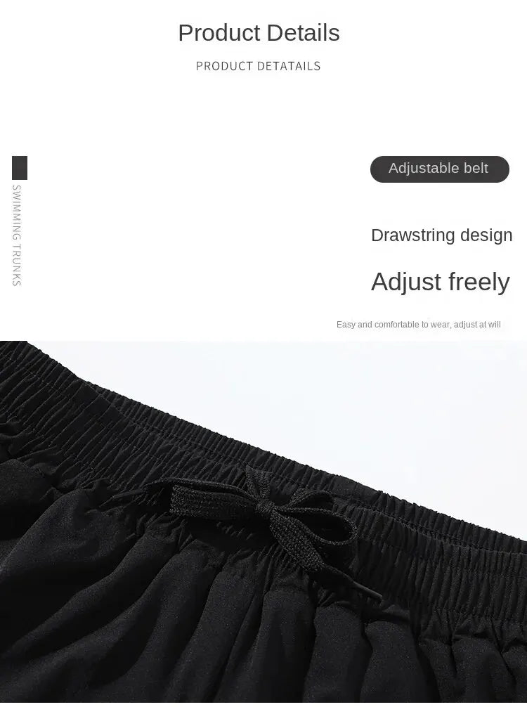 Men's Aloe Pants Athletic Shorts Two-Layer Swim Trunks: Stylish, Quick-Drying & Comfortably Fit for Beach, Pool & Hot Spring!