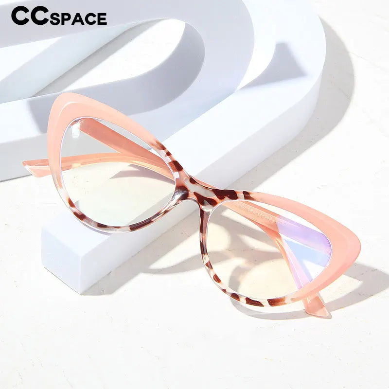 R54548 Eyes Flat Eyeglasses for Women Anti Blue Light Retro Transparent Fashion Glasses Optical Frame