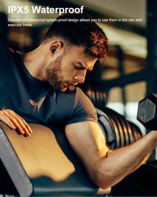 QCY HT07 ANC Wireless Earphones 40dB Active Noise Cancelling Headphones 6 Mic AI HD Call Bluetooth 5.2 TWS Earbuds 32H Playback