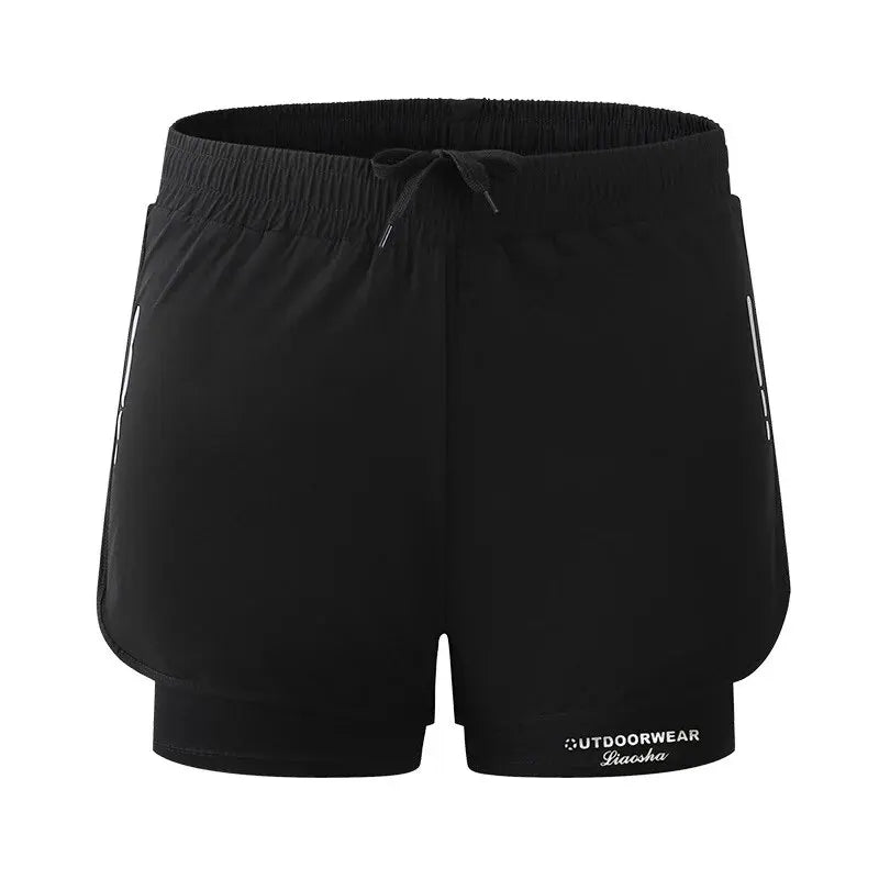 Men's Aloe Pants Athletic Shorts Two-Layer Swim Trunks: Stylish, Quick-Drying & Comfortably Fit for Beach, Pool & Hot Spring!