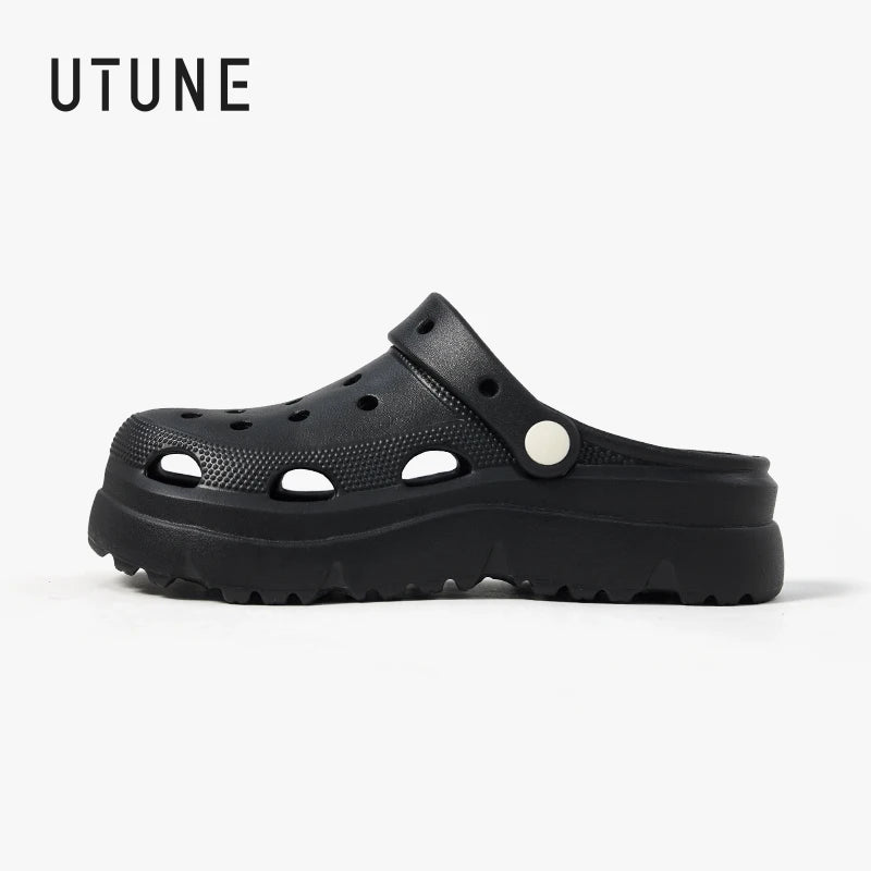UTUNE EVA Clogs for Women Summer Outdoor Wear New Anti-Slip & Odor-Resistant Nurse & Medical Surgery Slippers Height Platform