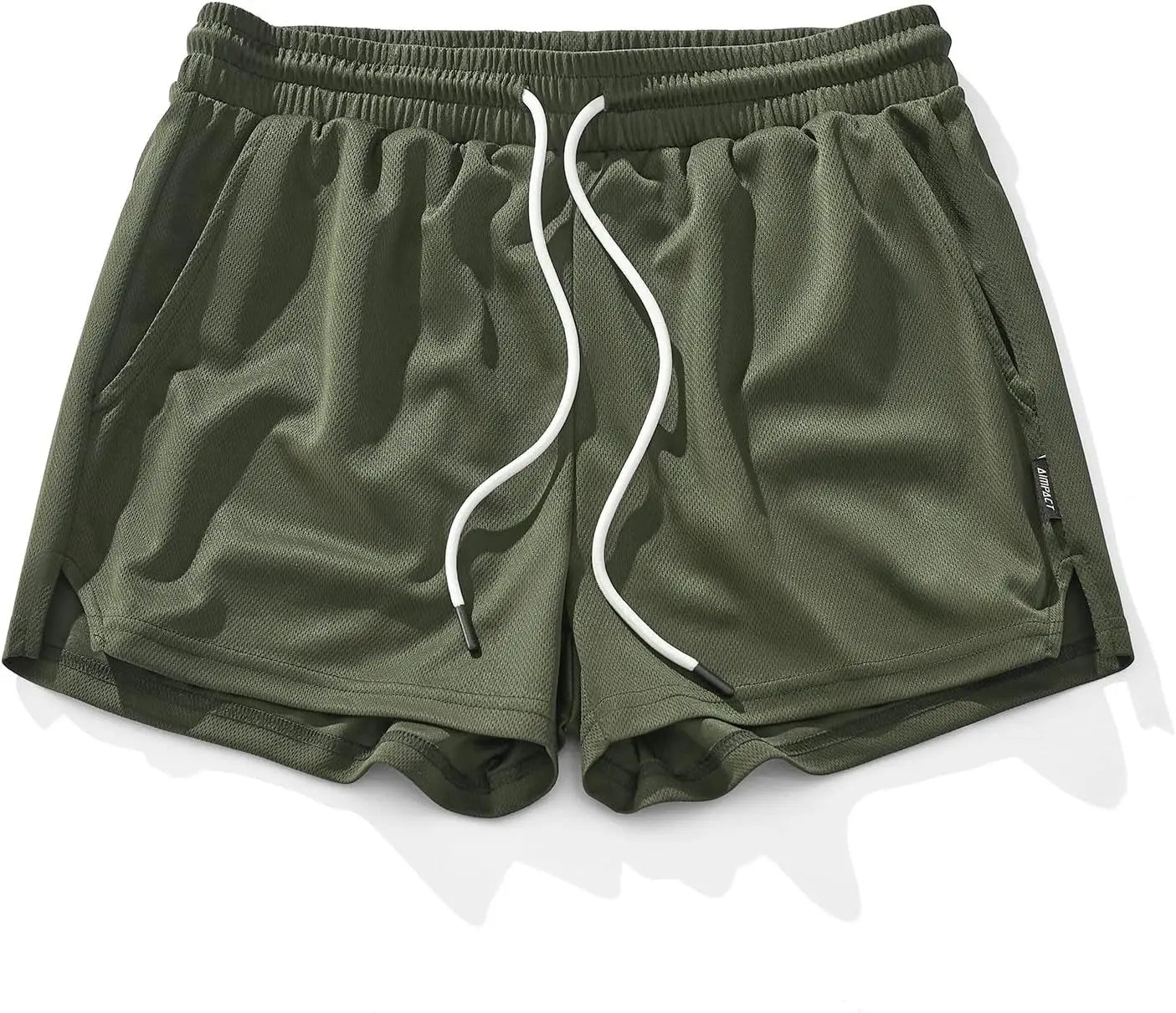 AIMPACT Men's Gym Workout Shorts Mesh Lightweight Bodybuilding Shorts Training Running Sports Jogger with Pockets