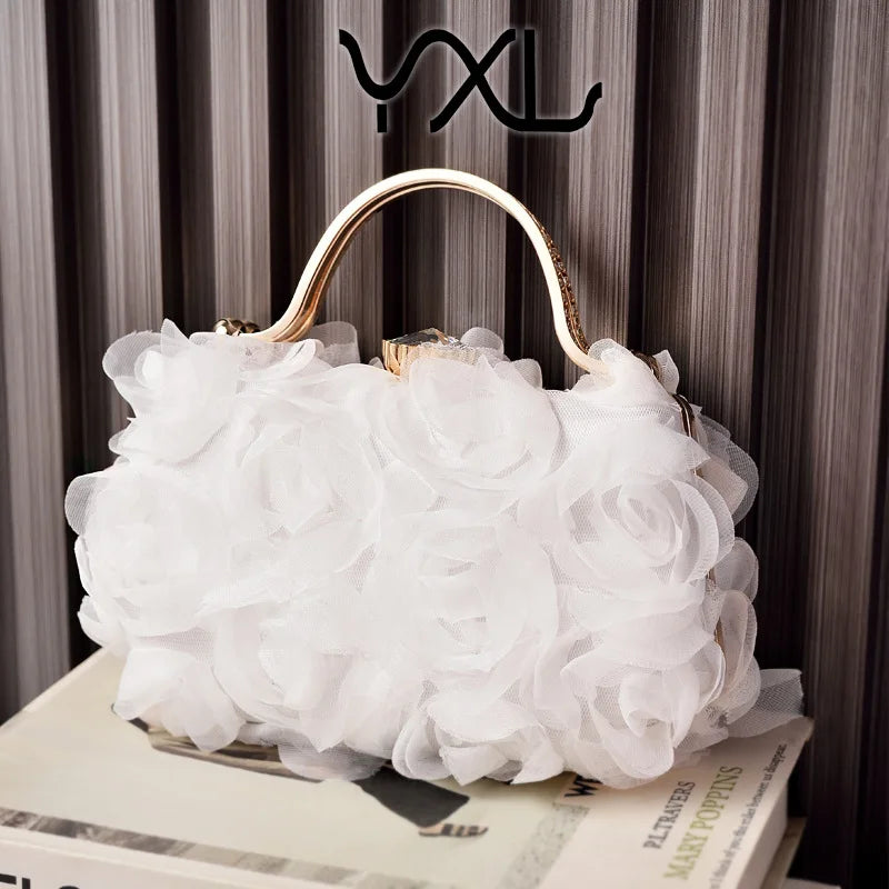 European and American Hot Flower Dinner Bag Bridal Wedding Dress White Dress Garment Bag Cross-Border E-Commerce Factory Direct