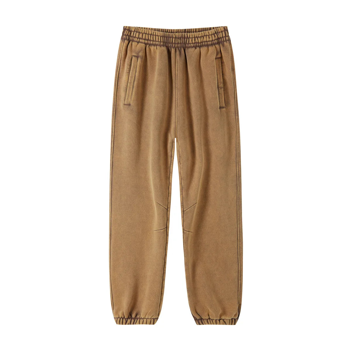 Custom LOGO2024 autumn winter new washed batik old sweater sweatpants 360G cotton polyester velvet thickened men's  women's suit