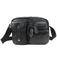 Je suis légende Will Smith toile + cuir véritable hommes sac de messager toile sac à bandoulière hommes sac à bandoulière fronde sac casual sacoche