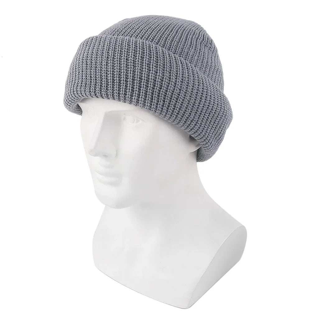 2In1 Mask Beanies Hat Men Winter Balaclava Hats Knitted Hats Fashion Full Face Ski Bonnet Tactical Cycling Earmuffs Cap Knitted