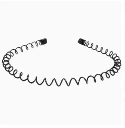 1 Pc mode vague hommes femmes unisexe noir ondulé cheveux tête cerceau bande Sport bandeau bandeau cheveux accessoires