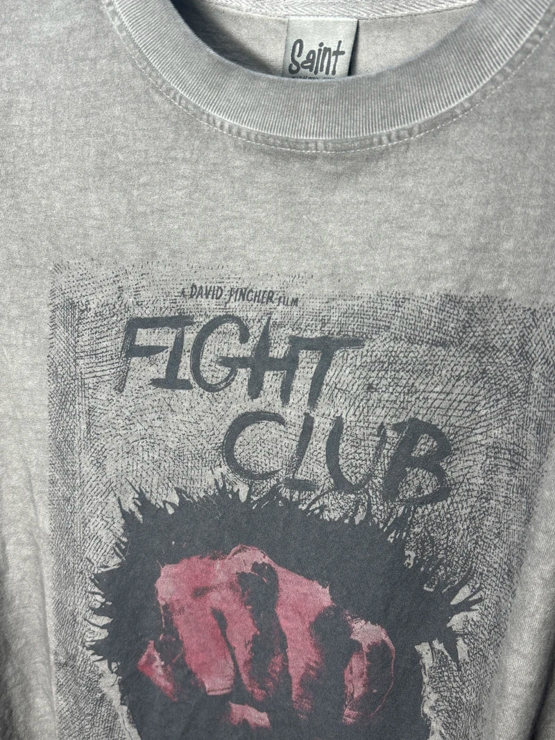Washed FIGHT CLUB Tank Tops Vest Men Women Summer High Quality SAINT Oversized Sleeveless T-shirt