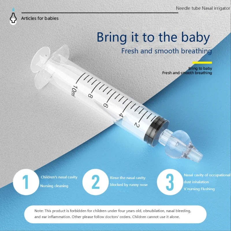 Seringue d'aspirateur nasal en silicone pour bébé, nettoyeur antarctique pour enfants, laveur nasal pour rhinite, irrigateur nasal réutilisable, lavage pour enfants