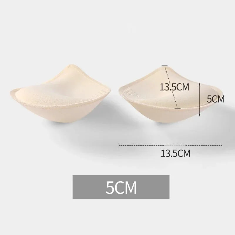 5 6 3 cm Sponge Padded Bra Thick Push Up Bra Pads Inserts Women Underwear Breast Lift Breathable Bra Pad Lining Swimsuit Insert