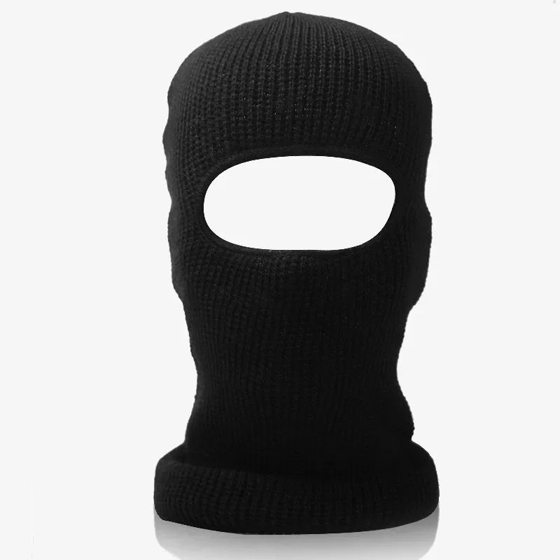 2In1 Mask Beanies Hat Men Winter Balaclava Hats Knitted Hats Fashion Full Face Ski Bonnet Tactical Cycling Earmuffs Cap Knitted