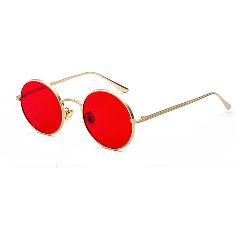 SHAUNA Super rond femmes lunettes de soleil marque concepteur mode hommes vert foncé lentille nuances UV400