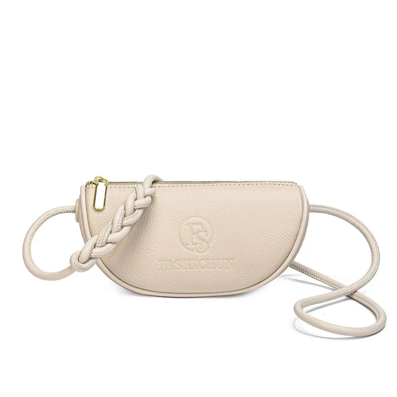 Brand Fashion Mini Bags Trend Designer Handbags Women'S Genuine Leather Casual Lady Shoulder Black Crossbody Bag for Girl
