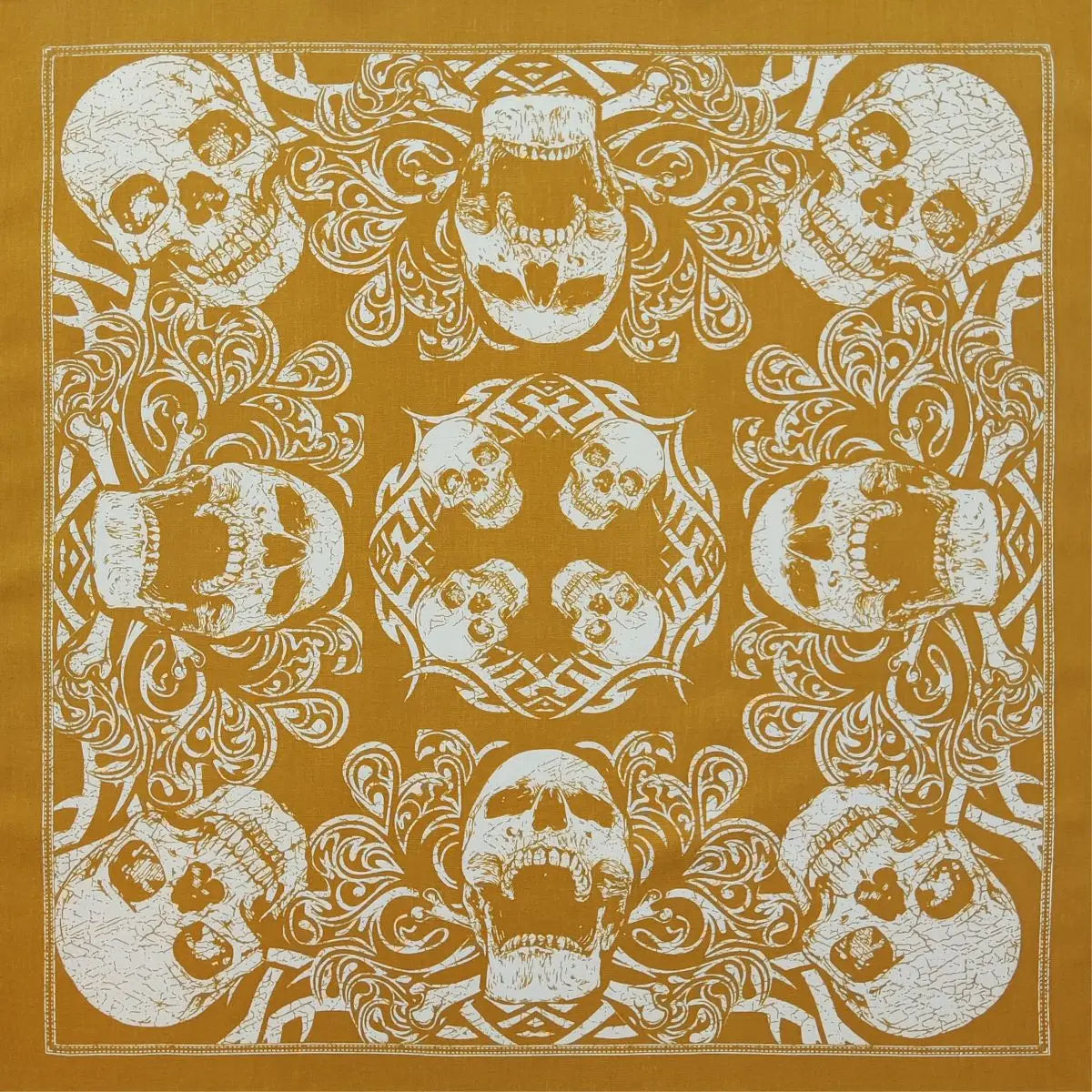 Nouveau Design de mode Hip Hop 100% coton crâne Bandana carré écharpe noir Paisley vélo bandeau pour femmes/hommes/garçons/filles