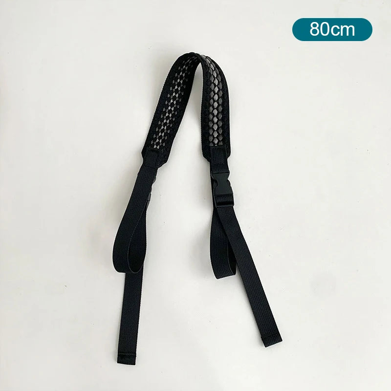 Embroidery Nylon Adjustable Shoulder Bag Strap Pull Button Colorful Sport Style Bag Extension Straps Unisex Bag Accessories