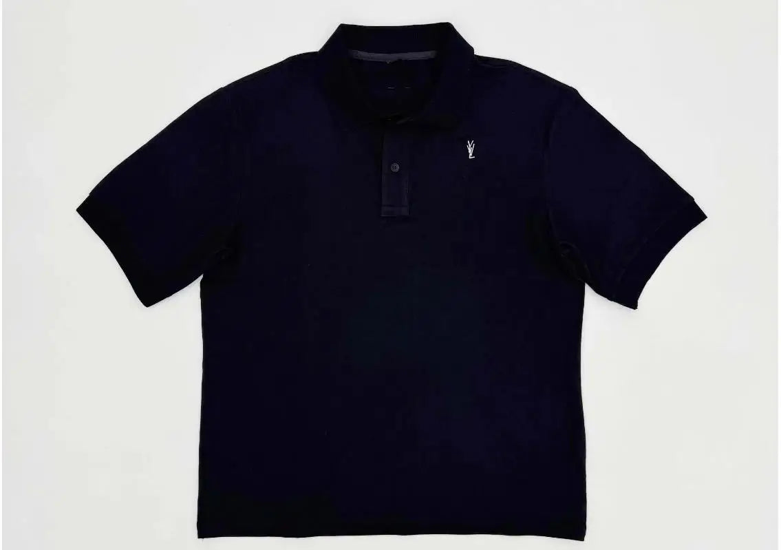 2025 Playboi Carti YVL Slim fit simple solid color lapel short sleeved high-end T-shirt TX1357