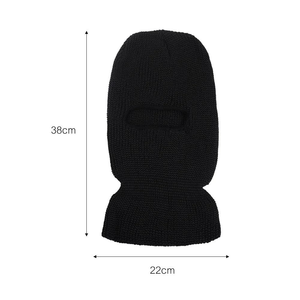 2In1 Mask Beanies Hat Men Winter Balaclava Hats Knitted Hats Fashion Full Face Ski Bonnet Tactical Cycling Earmuffs Cap Knitted