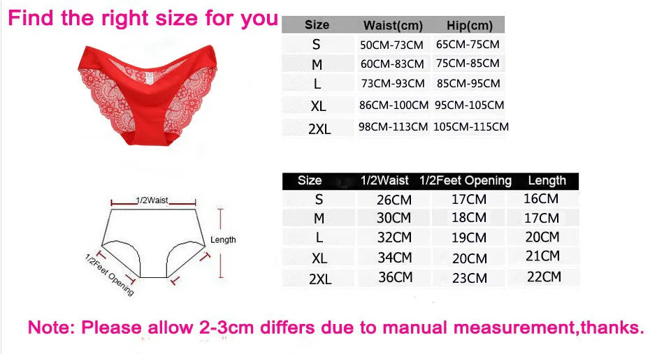 Seamless Women Low-Rise Panties Female Sexy Women Plus Size Underwear Fashion Lingerie Culotte