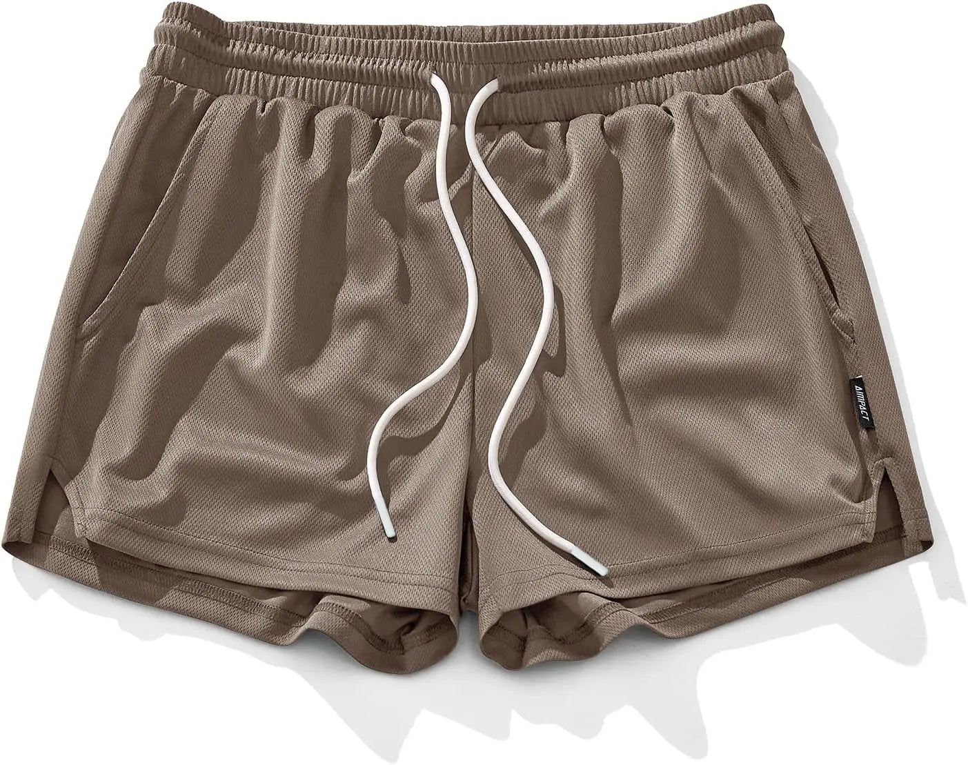 AIMPACT Men's Gym Workout Shorts Mesh Lightweight Bodybuilding Shorts Training Running Sports Jogger with Pockets