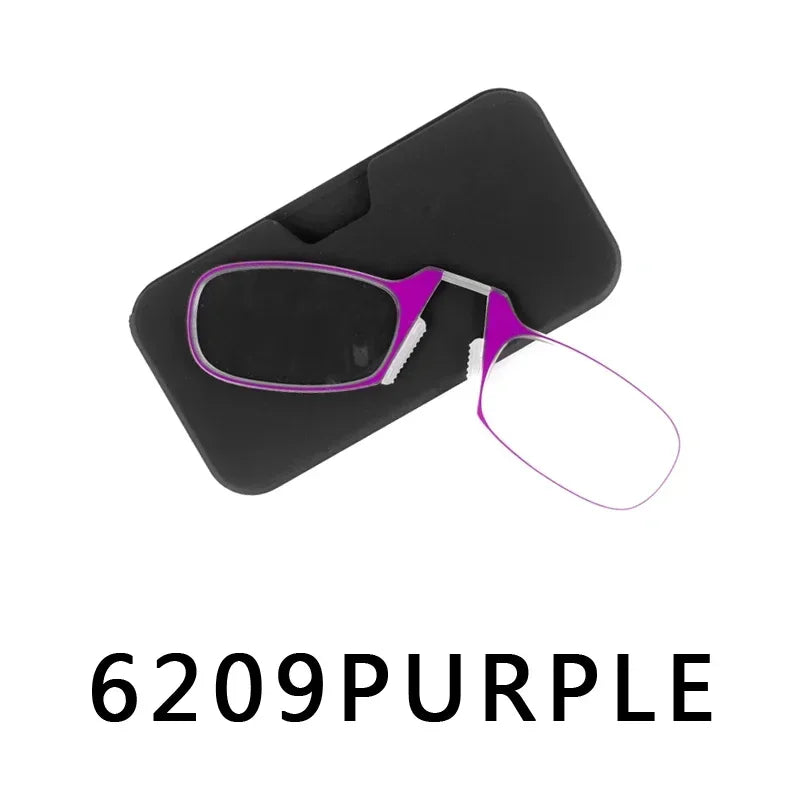 Pince-nez lunettes de lecture homme haute qualité hommes Portable mousse lunettes de nez pour personnes âgées lunettes transparentes avec étui