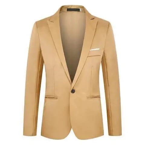 Veste de costume de printemps pour hommes, décontractée, polyvalente, tendance coréenne, simple boutonnage, vêtements pour hommes de Style occidental