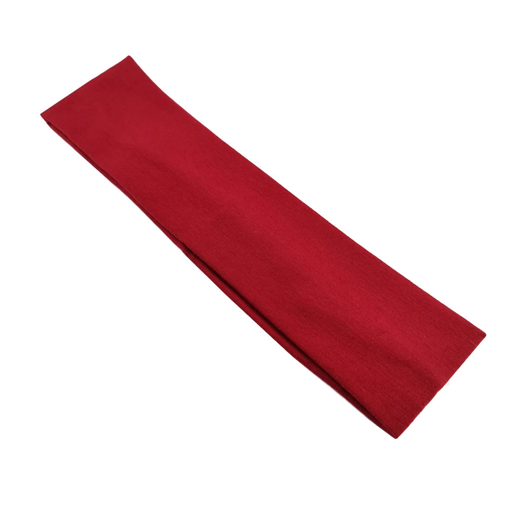 Summer Sports Yoga Women Headbands Not Tight Adjustable Running Absorb Sweat Elastic Hair Bands Soild Unisex Headband Wholesale