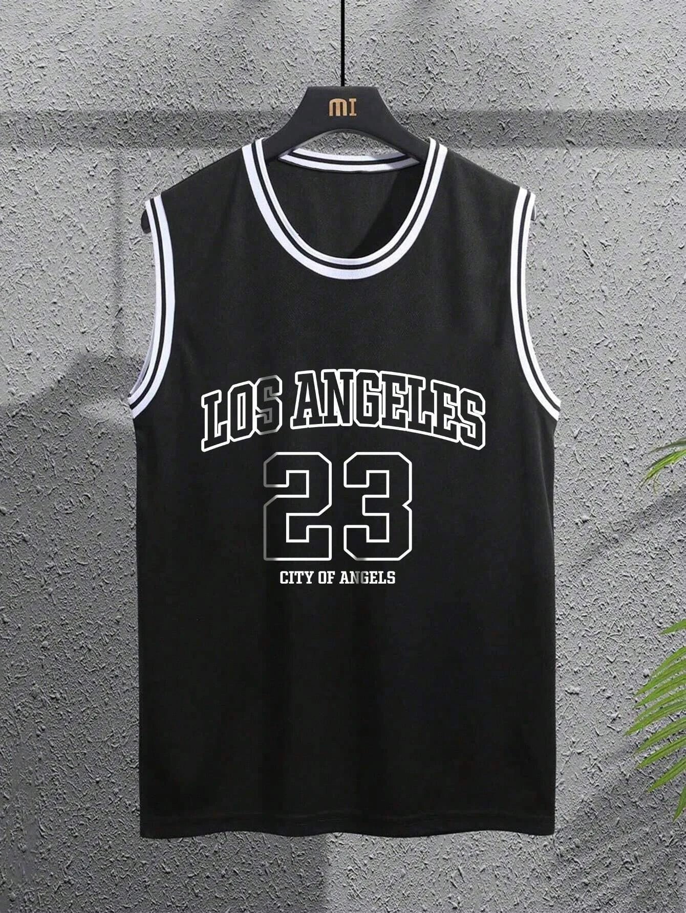 New Summer Daily Urban Casual Men's Tank Tops Fitness Exercise Breathable Sleeveless Tees Outdoor Street Fashion Men Clothing