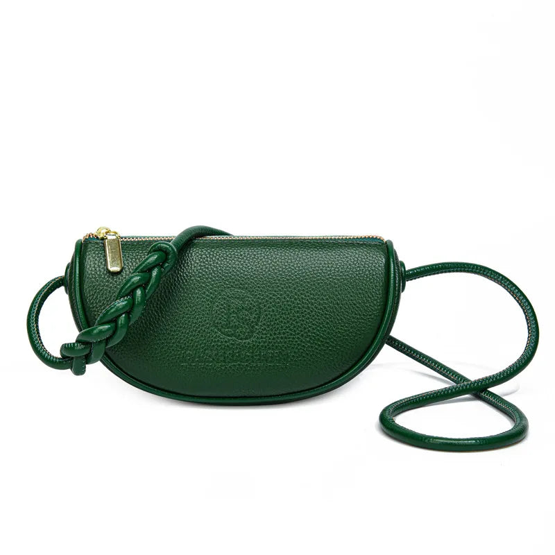 Brand Fashion Mini Bags Trend Designer Handbags Women'S Genuine Leather Casual Lady Shoulder Black Crossbody Bag for Girl