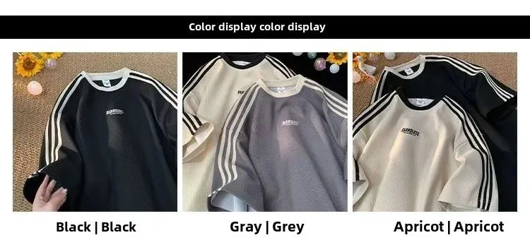 Loose Casual American Style Men's T-shirt Summer Hot Sale Of The Season New Fashion Brand Short Sleeve Couple Half Sleeve Crew N