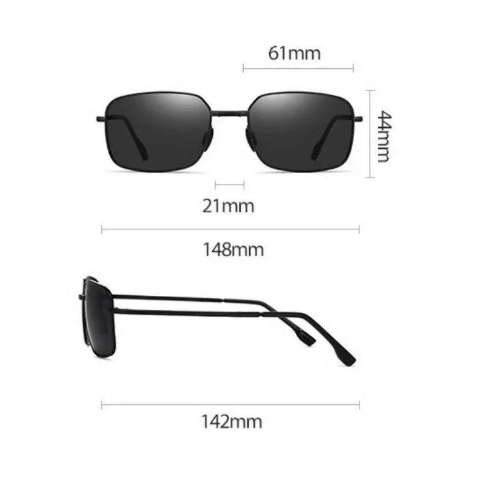 Polarized Folding Photochromics Sunglasses for Men's Driving Night Vision Glasses Day and Night