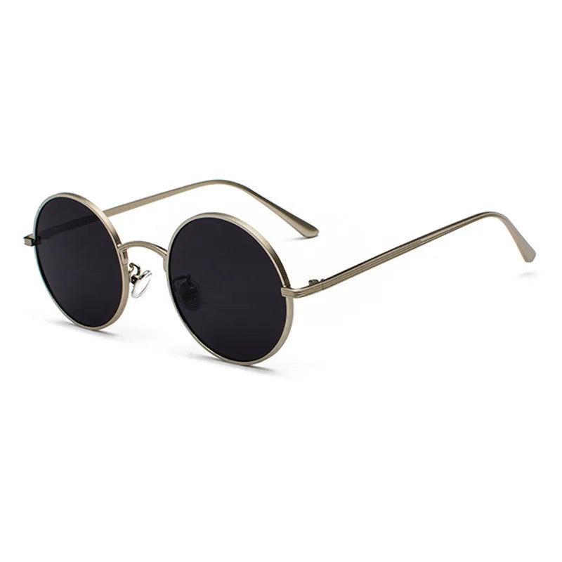 SHAUNA Super rond femmes lunettes de soleil marque concepteur mode hommes vert foncé lentille nuances UV400