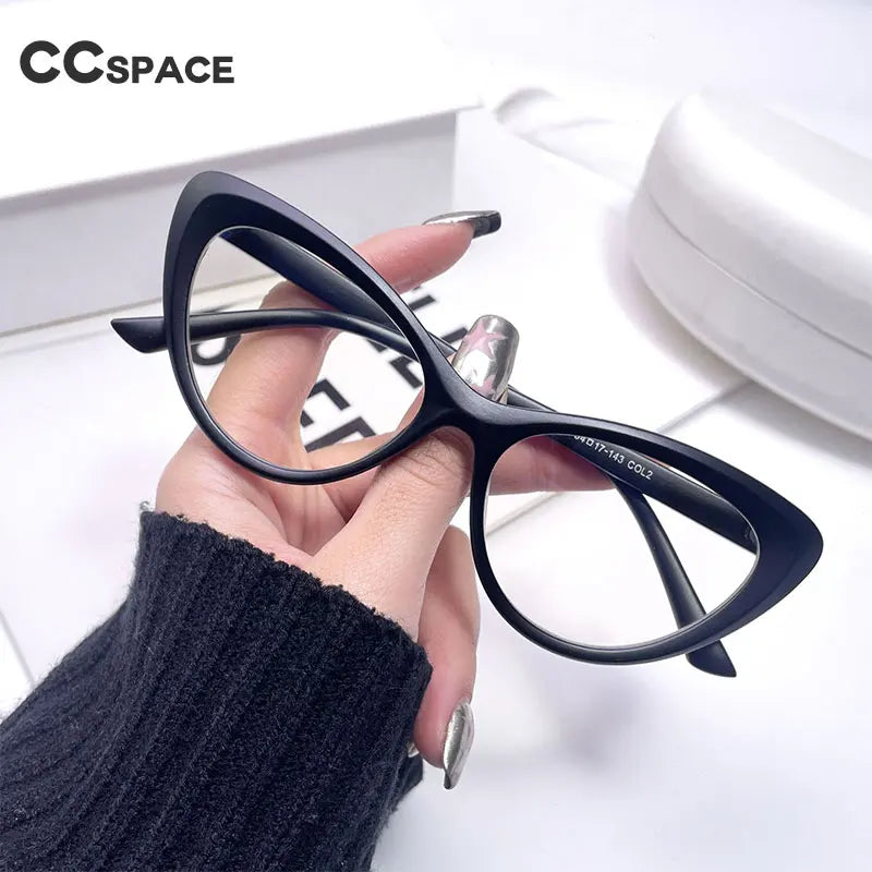 R54548 Eyes Flat Eyeglasses for Women Anti Blue Light Retro Transparent Fashion Glasses Optical Frame
