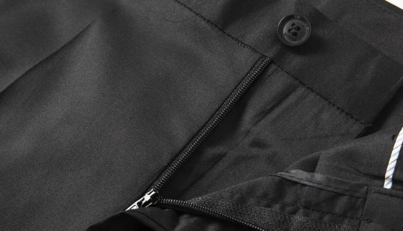 Business Trousers for Men Flared Social Tailoring Gray Bell Mouth Man Suits Pants Clothes Offer Fabric Fashion Classic Elegant