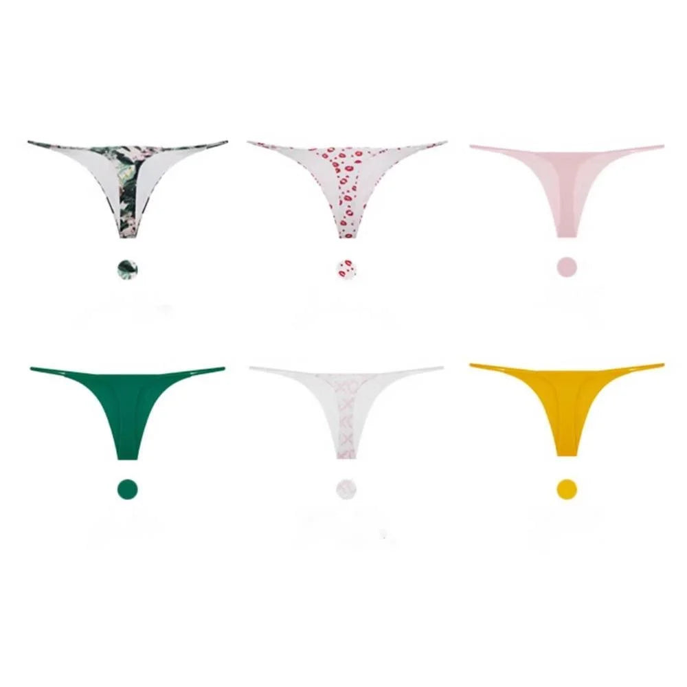 SP&CITY Colorful Printed Summer Sexy G-string Breathable Cotton Women's Underwear Fitness Seamless Panties Invisible Yoga Briefs
