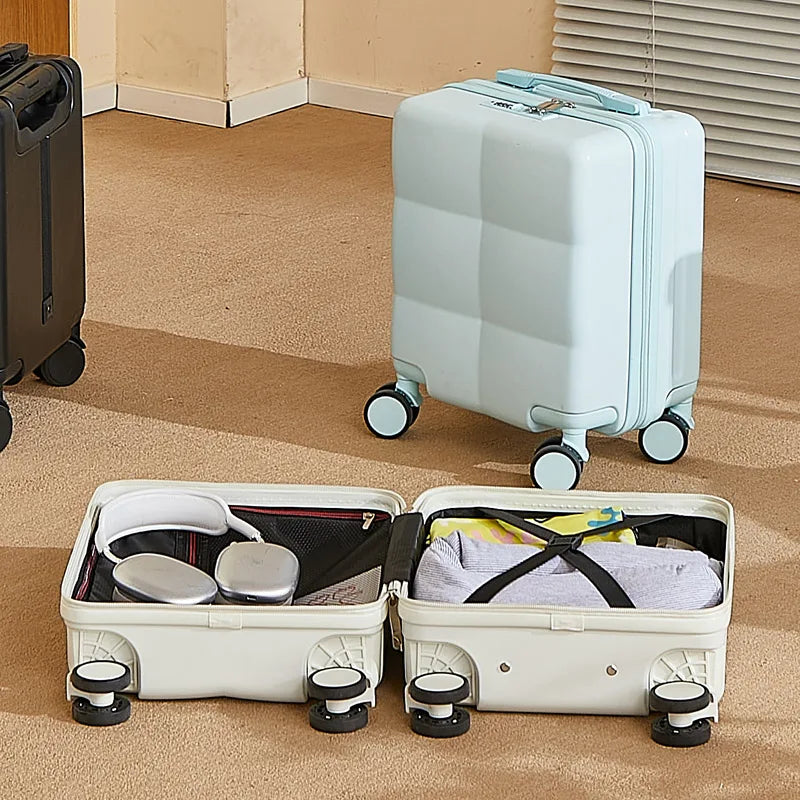 14inch Carry-On Suitcase, Lightweight and Durable, Compact and Fashionable Suitcase 360 ° Universal Wheel Travel Essentials