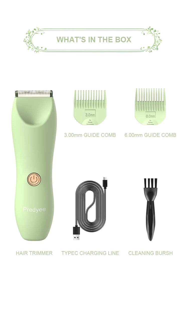 Manscape Groin & Body rubberized Hair Trimmer for Men & Women,Waterproof Electric Ball Trimmer, Replaceable Ceramic Blade