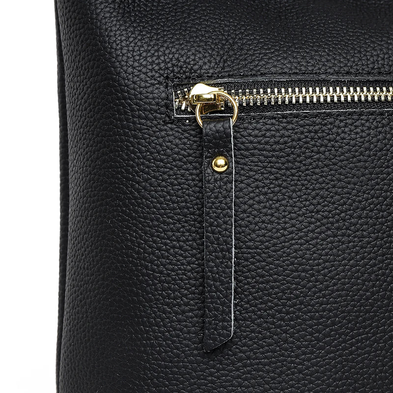 Luxury Soft Genuine Leather Women's Shoulder Crossbody Bags Designer Ladies Bucket Handbag Cow Leather Female Messenger Tote Sac