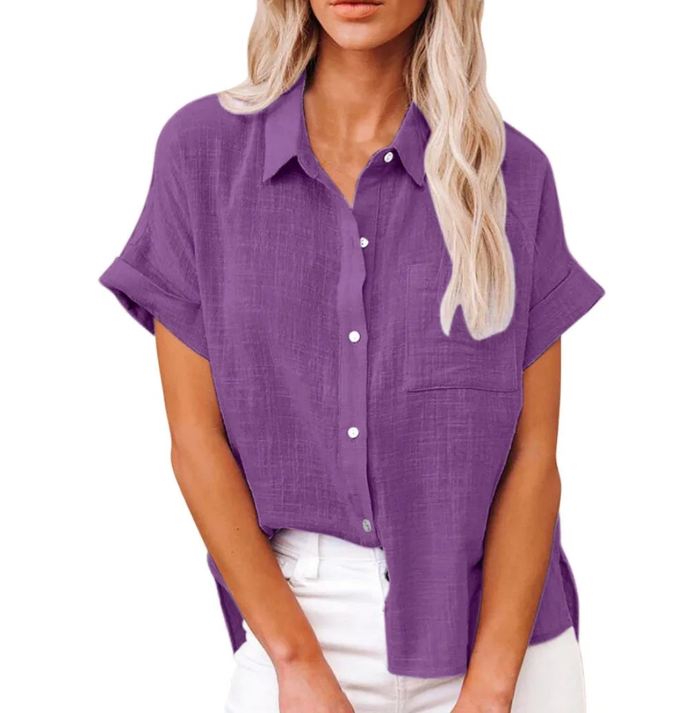 Summer Women Shirts Tops Cotton Linen T-shirt Women Top Camisas Mujer Casual T-Shirt Streetwear Loose Female T-Shirts New Shirt