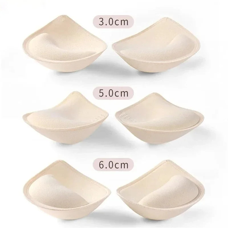 5 6 3 cm Sponge Padded Bra Thick Push Up Bra Pads Inserts Women Underwear Breast Lift Breathable Bra Pad Lining Swimsuit Insert