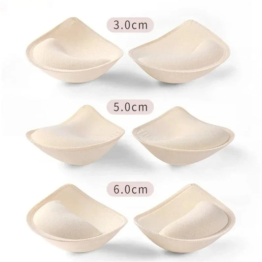 5 6 3 cm Sponge Padded Bra Thick Push Up Bra Pads Inserts Women Underwear Breast Lift Breathable Bra Pad Lining Swimsuit Insert