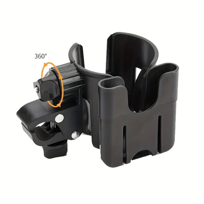 Porte-gobelet universel pour poussette avec support de téléphone, porte-bouteille pour fauteuil roulant, accessoires de poussette, 2 en 1