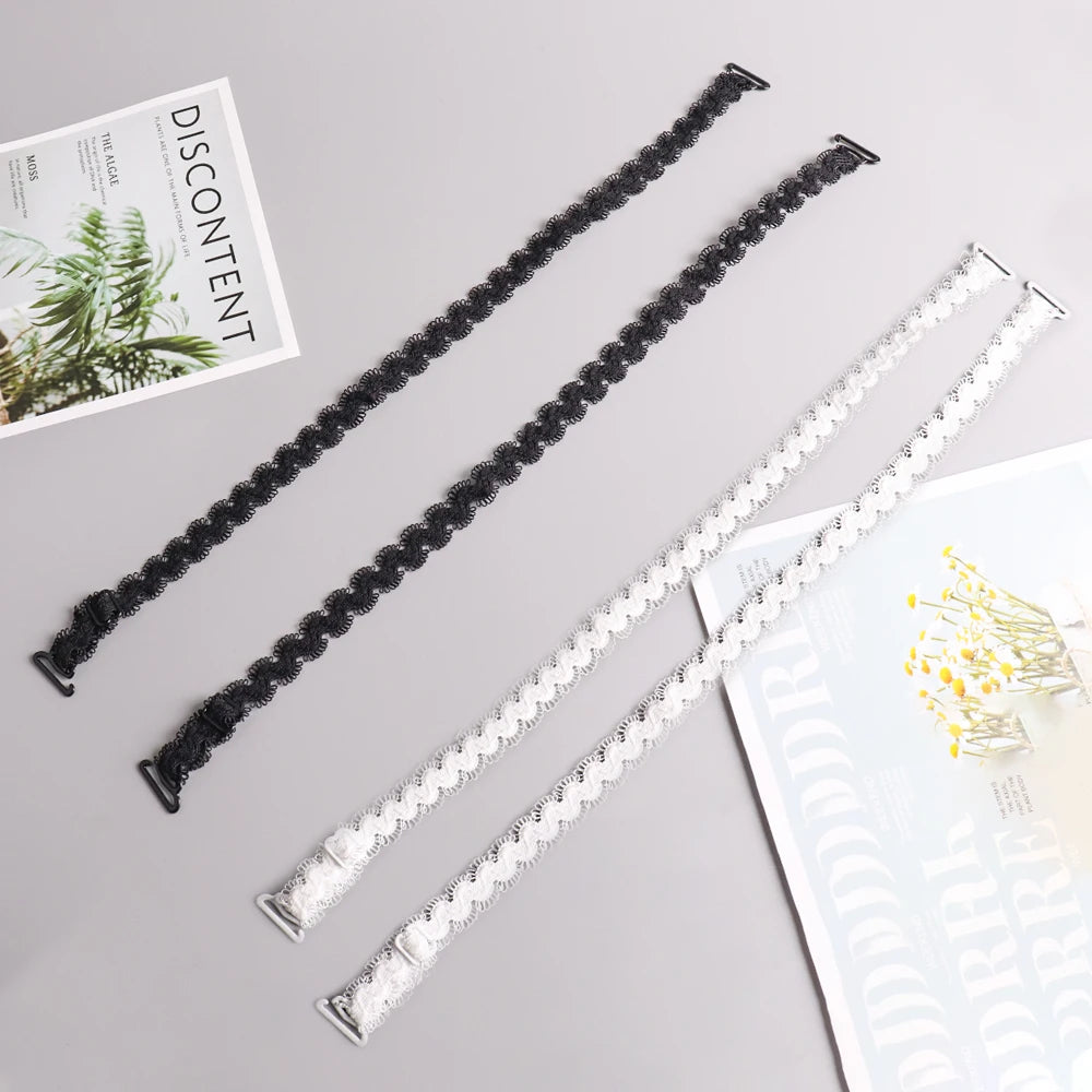 3-color lace Serpentine bra Straps Straps replaceable invisible bra straps Removable elastic adjustable