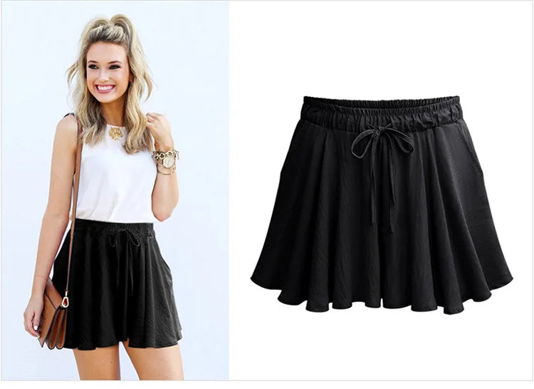 Été Jambe Large Shorts Femmes Casual court adt Haute audiFemelle viser courts M-6XL