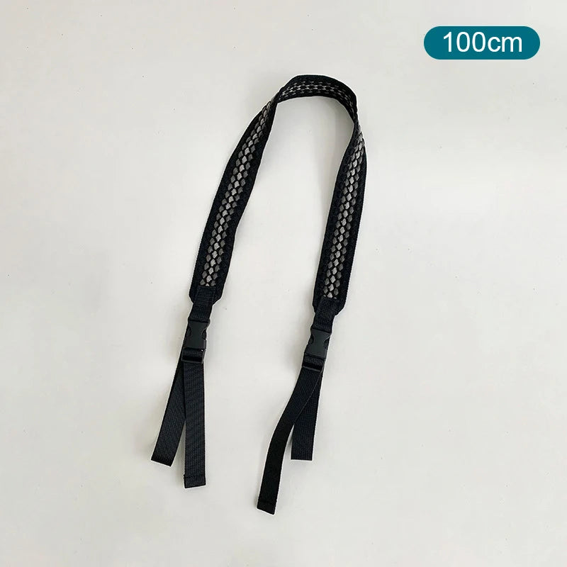 Embroidery Nylon Adjustable Shoulder Bag Strap Pull Button Colorful Sport Style Bag Extension Straps Unisex Bag Accessories