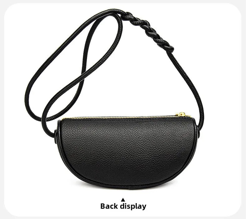 Brand Fashion Mini Bags Trend Designer Handbags Women'S Genuine Leather Casual Lady Shoulder Black Crossbody Bag for Girl