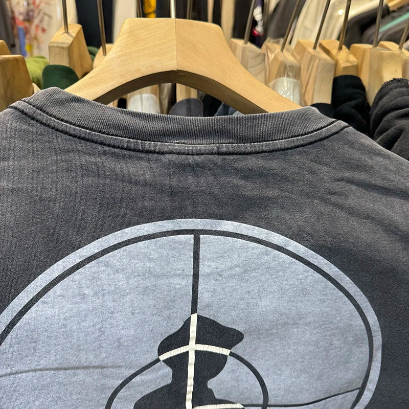 Saint High Quality Casual Loose Smiling Print Men T Shirt
